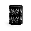 Monochrome 1 Doberman Portrait Coffee Cup