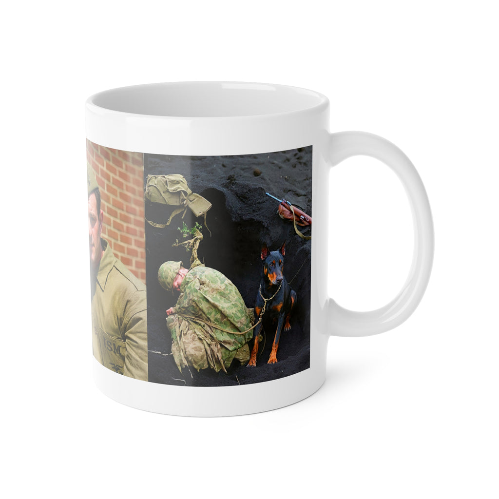 USMC Devil Dog Photo Mug — Military Veteran Coffee Cup